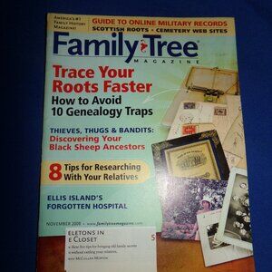 Vintage Family Tree Magazine - November 2008 - Genealogy Research - Ancestry